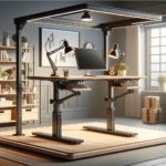 Versatile Sit-Stand Desk Offers Adjustable Height and Mobility for Home or Office Workstations