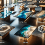 Epoxy tables come in a variety of styles depending on how epoxy resin is used in combination with wood or other materials. Explore popular epoxy tables in 2025