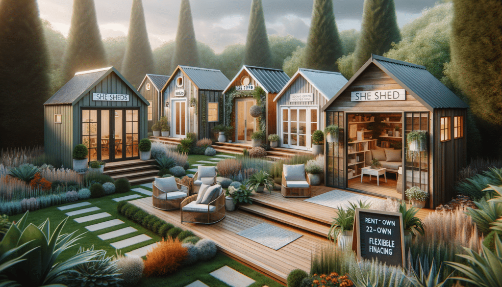 Backyard She Sheds with Style, Comfort, and Flexible Options