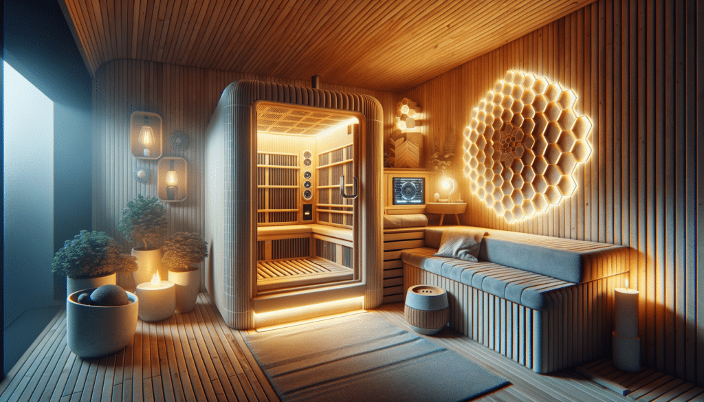 Discover the quiet benefits of infrared saunas: gentle heat, calming light, and a personal sauna space to unwind