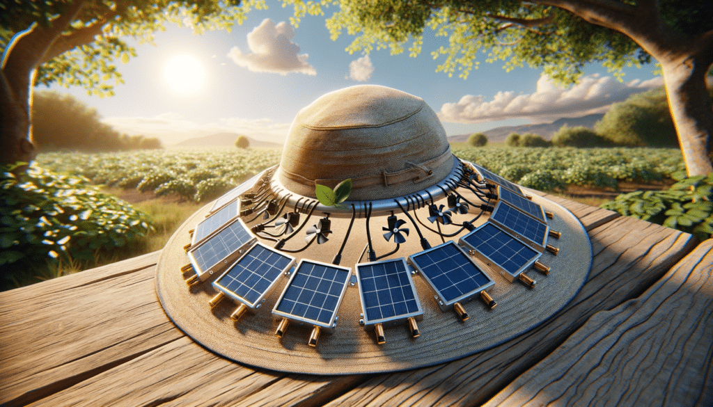 Outdoor Wide Brim Solar Fan Hat