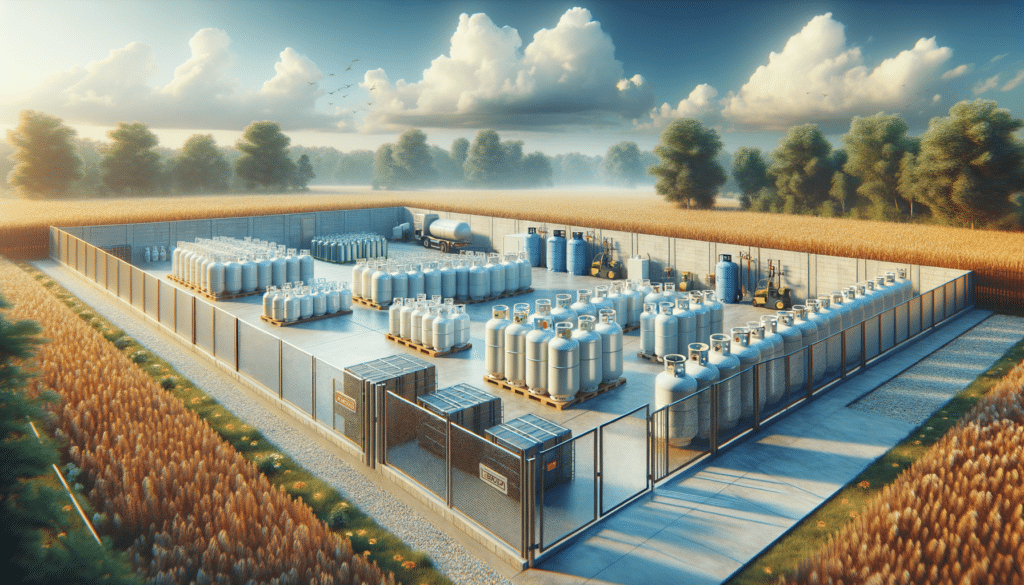 Safe, secure outdoor propane and LPG tank storage