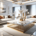 White Marble and Gold Tables: Elegant Designs for Modern Living Spaces